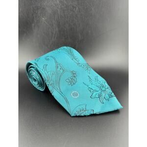 Vintage Halston III Teal Paisley Necktie